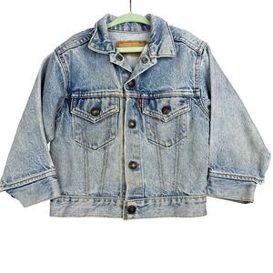 Levi's Vintage Little Levi's Denim Jacket Kids 5 Blue Button Front Classic